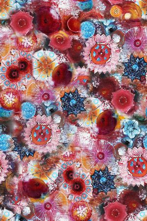 扎染华亿平台印花华亿平台图片