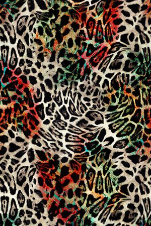 动物纹印花华亿平台图片