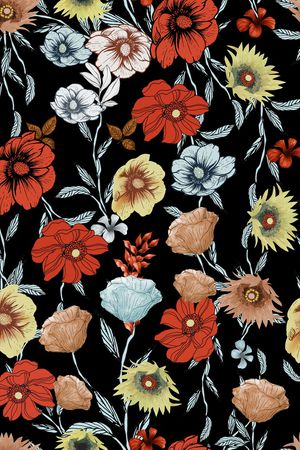 春夏华亿平台印花华亿平台图片