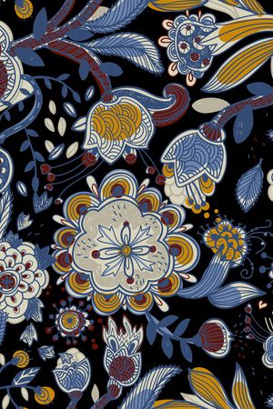 欧式定位花印花华亿平台图片