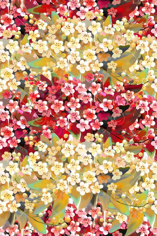 花卉花朵印花华亿平台图片