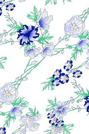 苎麻连衣裙印花华亿平台图片