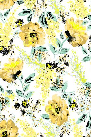 苎麻连衣裙印花华亿平台图片