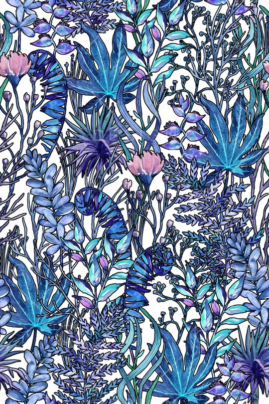 绿植树叶印花华亿平台图片