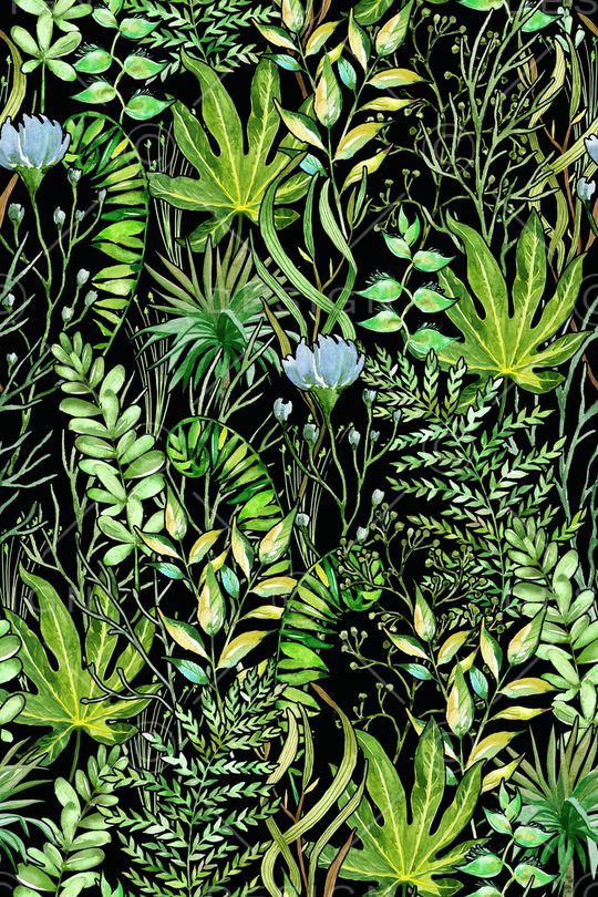 绿植树叶印花华亿平台图片