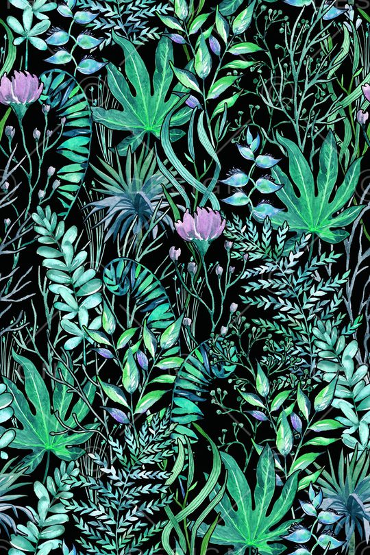 绿植树叶印花华亿平台图片