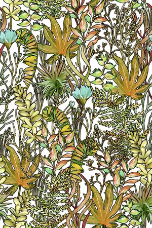 绿植树叶印花华亿平台图片