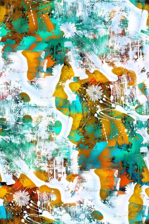 抽象男装印花华亿平台图片