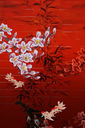 真丝印花华亿平台图片