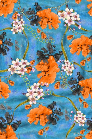 花卉印花华亿平台图片