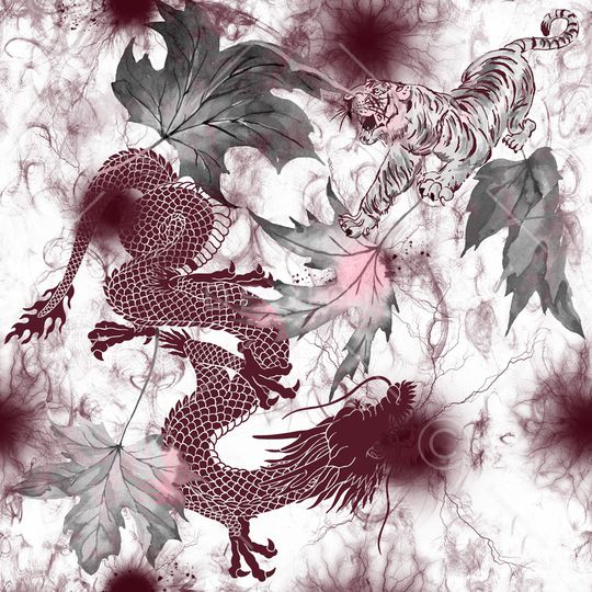 复古印花华亿平台图片