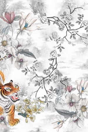 复古印花华亿平台图片