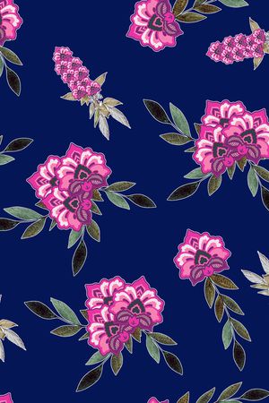 鲜花印花华亿平台图片