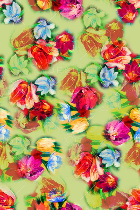 连衣裙印花华亿平台图片