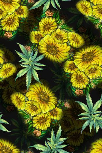 连衣裙印花华亿平台图片