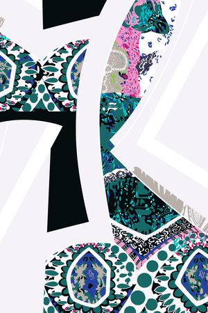 几何印花华亿平台图片