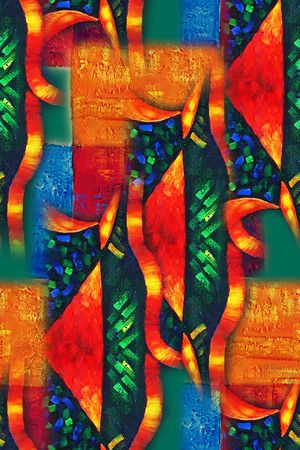 几何印花华亿平台图片