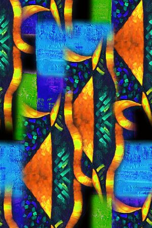 几何印花华亿平台图片