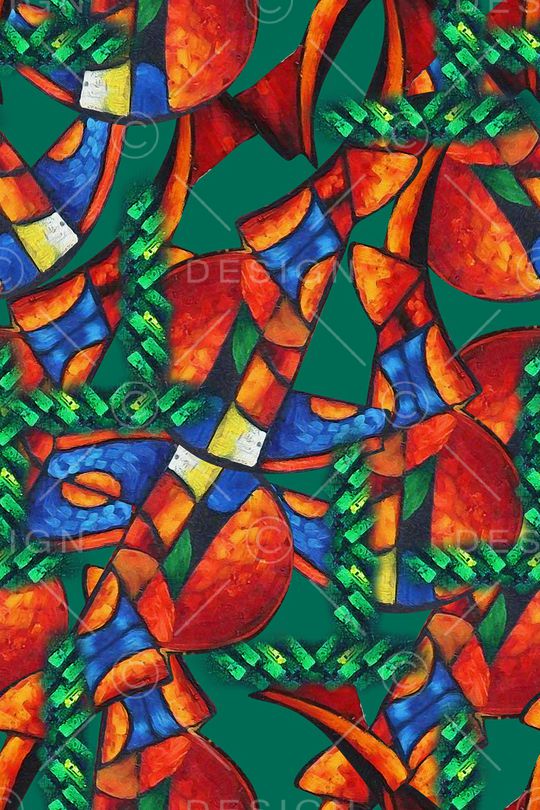 几何印花华亿平台图片