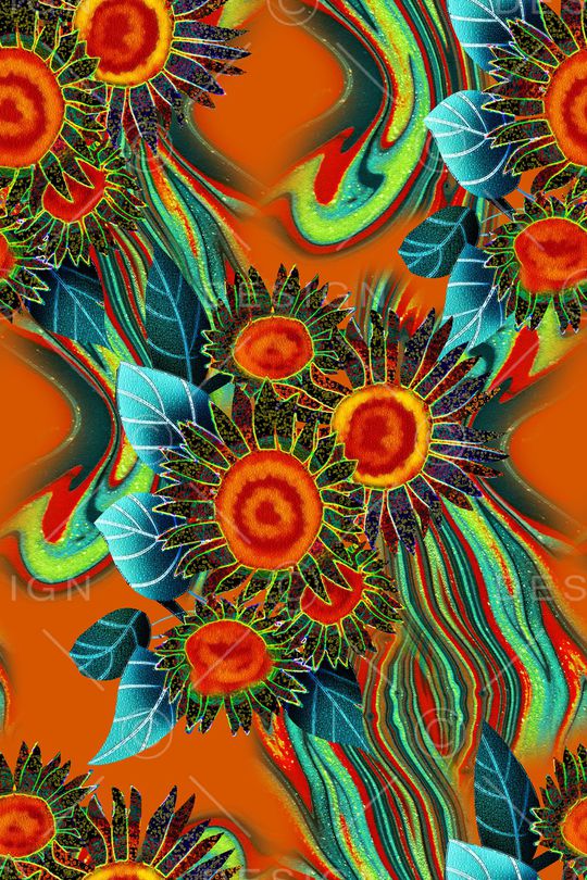 绿植树叶印花华亿平台图片