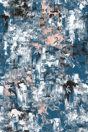 抽象男装印花华亿平台图片