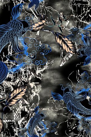 复古印花华亿平台图片