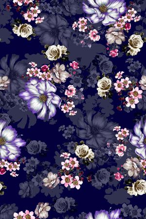 花卉印花华亿平台图片