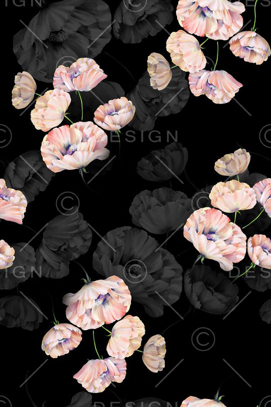 几何花卉印花华亿平台图片