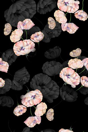 几何花卉印花华亿平台图片