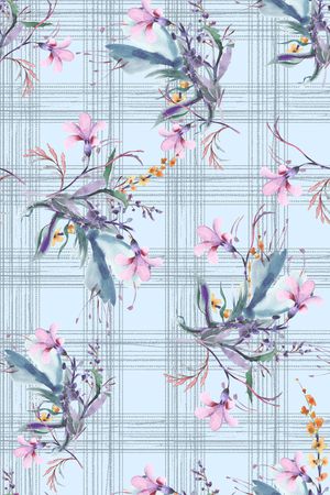 格子印花华亿平台图片