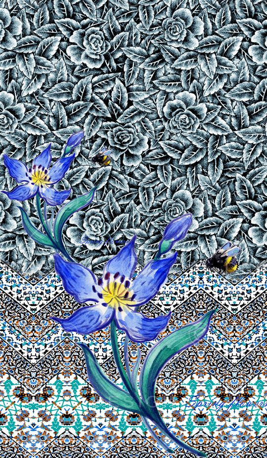 定位花印花华亿平台图片