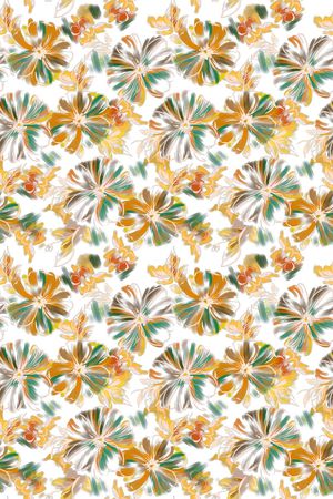 抽象花卉印花华亿平台图片