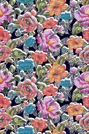 绿植树叶印花华亿平台图片