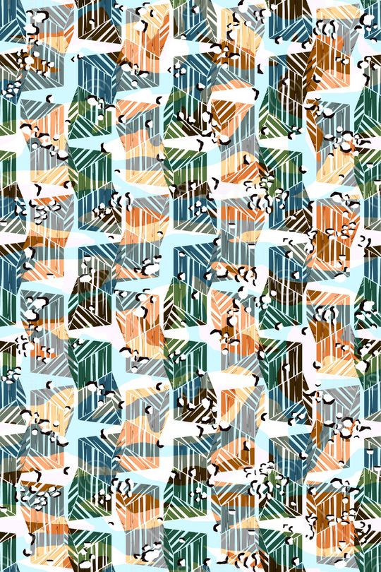 线条印花华亿平台图片