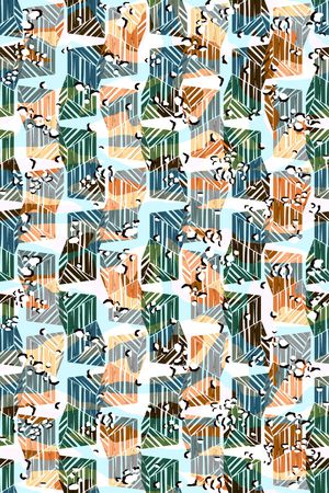 线条印花华亿平台图片