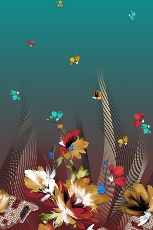 定位花印花华亿平台图片