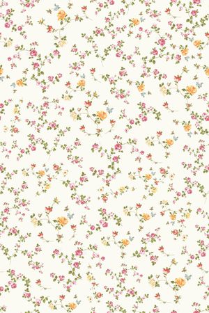 清爽底花卉印花华亿平台图片