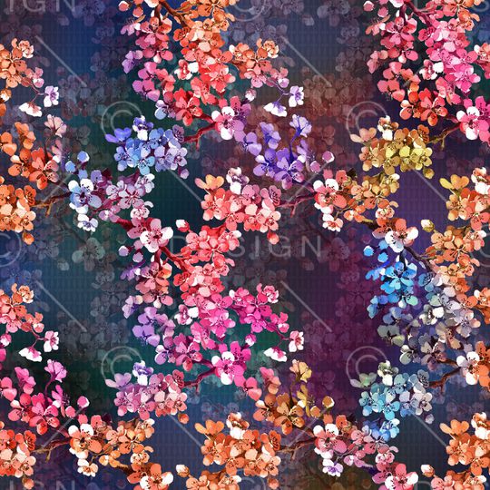 绿植树叶印花华亿平台图片