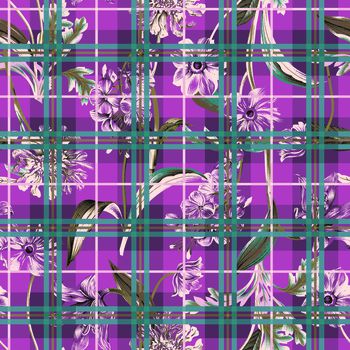 几何花卉印花华亿平台图片