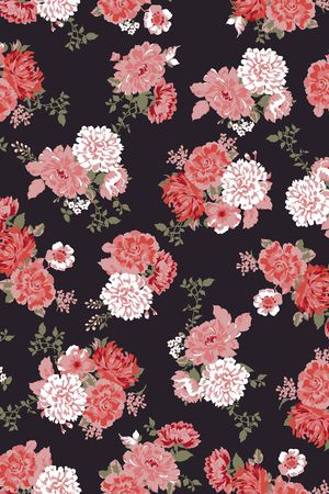 花卉印花华亿平台图片