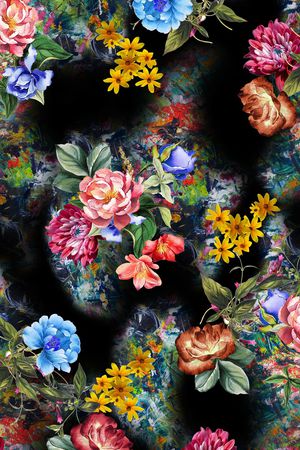 绿植树叶印花华亿平台图片