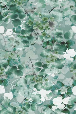 绿植树叶印花华亿平台图片