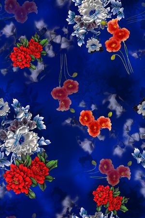 旗袍印花华亿平台图片