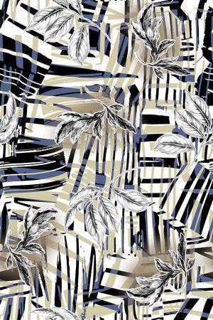 绿植树叶印花华亿平台图片