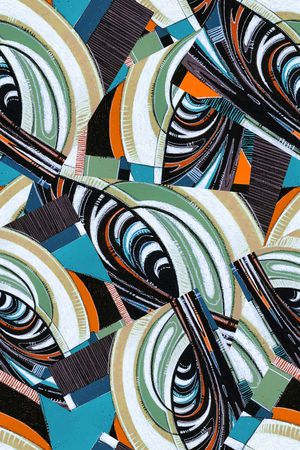 几何印花华亿平台图片