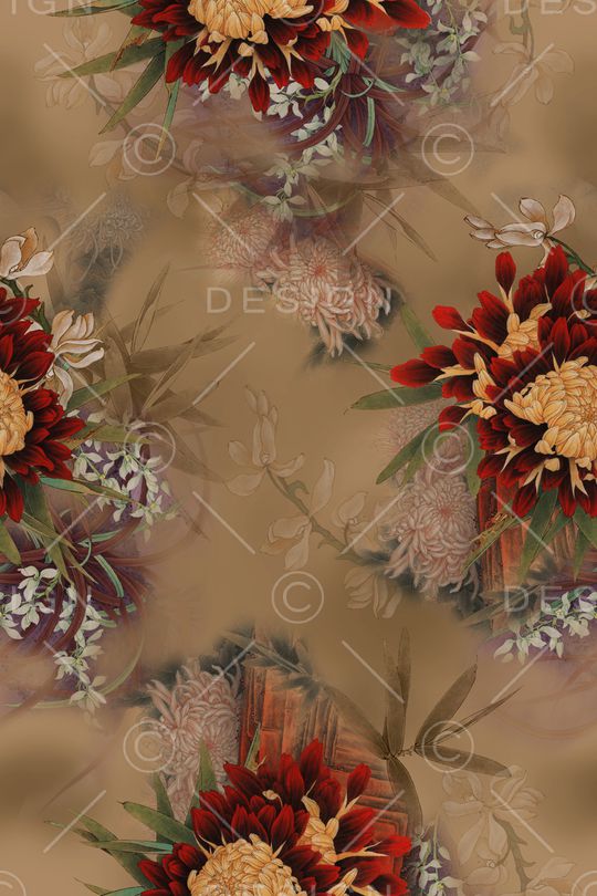 旗袍印花华亿平台图片