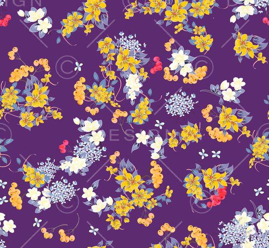 花卉印花华亿平台图片