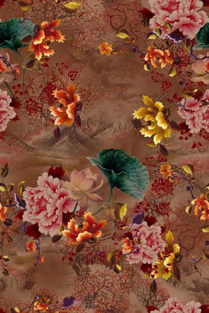 旗袍印花华亿平台图片