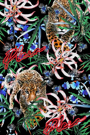 动物花卉印花华亿平台图片