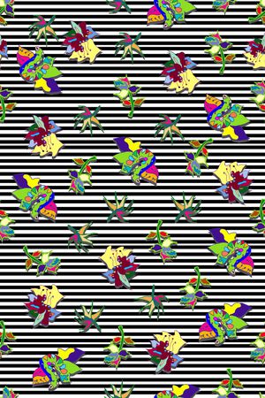 几何印花华亿平台图片